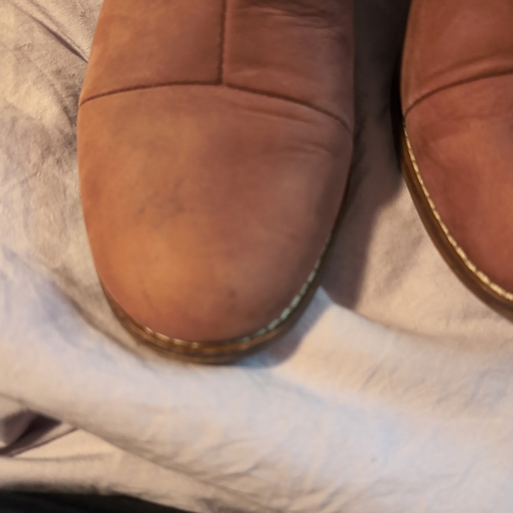 Toms Esme Red Suede Booties 7.5 - Picture 4 of 5